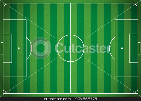 To use this stock image in your creative project, please select the size you need over to the right and click the "Add to Cart" button.
Your downloaded image will come with the Cutcaster watermark removed so don’t worry about the watermark you see on this page. Realistic Football - Soccer Field Illustration stock vector clipart, A realistic textured grass football - soccer field. Vector EPS 10. File contains transparencies. by Jason Enterline