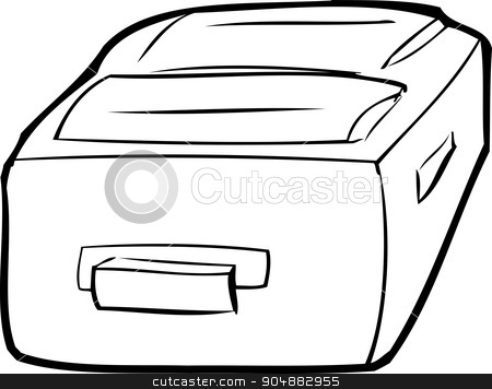 To use this stock image in your creative project, please select the size you need over to the right and click the "Add to Cart" button.
Your downloaded image will come with the Cutcaster watermark removed so don’t worry about the watermark you see on this page. Single Outlined Suitcase stock vector clipart, Single outlined suitcase laying flat over white by Eric Basir