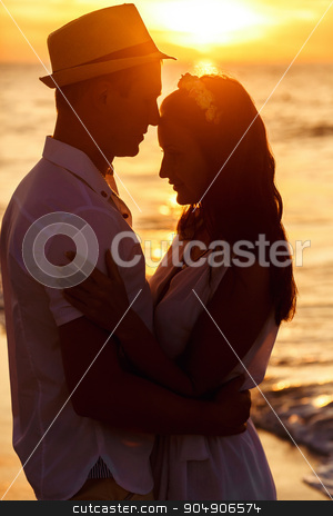 To use this stock image in your creative project, please select the size you need over to the right and click the "Add to Cart" button.
Your downloaded image will come with the Cutcaster watermark removed so don’t worry about the watermark you see on this page. Two lovers in the sunset happy together at vacation stock photo, Two lovers in the sunset happy together at vacation by Volodymyr Ivash