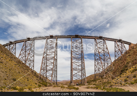 To use this stock image in your creative project, please select the size you need over to the right and click the "Add to Cart" button.
Your downloaded image will come with the Cutcaster watermark removed so don’t worry about the watermark you see on this page. Polvorilla Viaduct in Argentina stock photo, Photograph of the Polvorilla viaduct in the Northwest of Argentina. by Oliver Foerstner