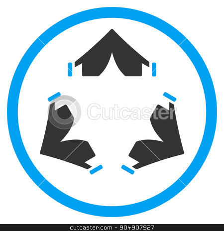 To use this stock image in your creative project, please select the size you need over to the right and click the "Add to Cart" button.
Your downloaded image will come with the Cutcaster watermark removed so don’t worry about the watermark you see on this page. Tent Camp Rounded Icon stock photo, Tent Camp glyph icon. Style is bicolor flat circled symbol, blue and gray colors, rounded angles, white background by ahasoft