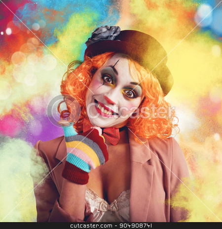To use this stock image in your creative project, please select the size you need over to the right and click the "Add to Cart" button.
Your downloaded image will come with the Cutcaster watermark removed so don’t worry about the watermark you see on this page. Joyful and colorful clown stock photo, Joyful and smiling clown between multi-colour powders by Federico Caputo