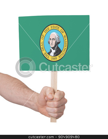 To use this stock image in your creative project, please select the size you need over to the right and click the "Add to Cart" button.
Your downloaded image will come with the Cutcaster watermark removed so don’t worry about the watermark you see on this page. Hand holding small card - Flag of Washington stock photo, Hand holding small card, isolated on white - Flag of Washington by michaklootwijk
