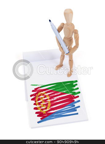 To use this stock image in your creative project, please select the size you need over to the right and click the "Add to Cart" button.
Your downloaded image will come with the Cutcaster watermark removed so don’t worry about the watermark you see on this page. Wooden mannequin made a drawing - Eritrea stock photo, Wooden mannequin made a drawing of a flag - Eritrea by michaklootwijk