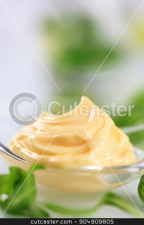 To use this stock image in your creative project, please select the size you need over to the right and click the "Add to Cart" button.
Your downloaded image will come with the Cutcaster watermark removed so don’t worry about the watermark you see on this page. Creamy sauce stock photo, Swirl of creamy sauce on a spoon by Digifoodstock