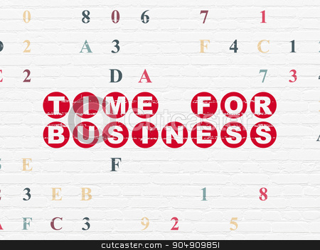 To use this stock image in your creative project, please select the size you need over to the right and click the "Add to Cart" button.
Your downloaded image will come with the Cutcaster watermark removed so don’t worry about the watermark you see on this page. Time concept: Time for Business on wall background stock photo, Time concept: Painted red text Time for Business on White Brick wall background with Hexadecimal Code by mkabakov