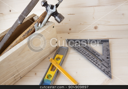 To use this stock image in your creative project, please select the size you need over to the right and click the "Add to Cart" button.
Your downloaded image will come with the Cutcaster watermark removed so don’t worry about the watermark you see on this page. Hand Tools stock photo, Hand tools used in carpentry. by AntoniaLorenzo
