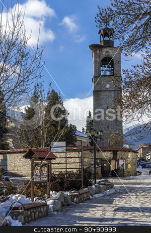 To use this stock image in your creative project, please select the size you need over to the right and click the "Add to Cart" button.
Your downloaded image will come with the Cutcaster watermark removed so don’t worry about the watermark you see on this page. Medieval church of Holy Trinity in the center of town of Bansko stock photo, Medieval church of Holy Trinity in the center of town of Bansko, Blagoevgrad region, Bulgaria by Stoyan Haytov