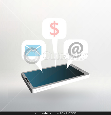 To use this stock image in your creative project, please select the size you need over to the right and click the "Add to Cart" button.
Your downloaded image will come with the Cutcaster watermark removed so don’t worry about the watermark you see on this page. Flat vector illustration of modern Mobile phone with different icons stock vector clipart, Flat vector illustration of modern Mobile phone with different icons by Vladimir Khapaev