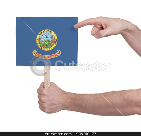 To use this stock image in your creative project, please select the size you need over to the right and click the "Add to Cart" button.
Your downloaded image will come with the Cutcaster watermark removed so don’t worry about the watermark you see on this page. Hand holding small card - Flag of Idaho stock photo, Hand holding small card, isolated on white - Flag of Idaho by michaklootwijk