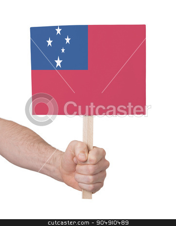 To use this stock image in your creative project, please select the size you need over to the right and click the "Add to Cart" button.
Your downloaded image will come with the Cutcaster watermark removed so don’t worry about the watermark you see on this page. Hand holding small card - Flag of Samoa stock photo, Hand holding small card, isolated on white - Flag of Samoa by michaklootwijk