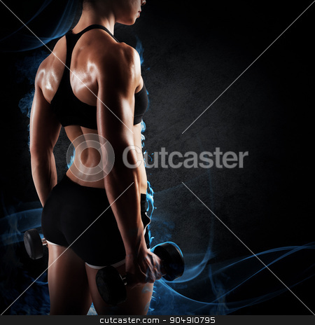 To use this stock image in your creative project, please select the size you need over to the right and click the "Add to Cart" button.
Your downloaded image will come with the Cutcaster watermark removed so don’t worry about the watermark you see on this page. Woman trained stock photo, Muscular woman in shorts and top sports by Federico Caputo