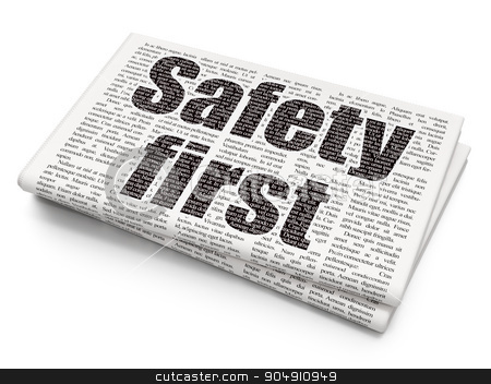 To use this stock image in your creative project, please select the size you need over to the right and click the "Add to Cart" button.
Your downloaded image will come with the Cutcaster watermark removed so don’t worry about the watermark you see on this page. Protection concept: Safety First on Newspaper background stock photo, Protection concept: Pixelated black text Safety First on Newspaper background by mkabakov