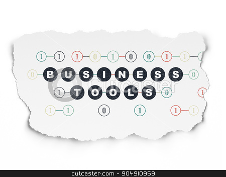 To use this stock image in your creative project, please select the size you need over to the right and click the "Add to Cart" button.
Your downloaded image will come with the Cutcaster watermark removed so don’t worry about the watermark you see on this page. Business concept: Business Tools on Torn Paper background stock photo, Business concept: Painted black text Business Tools on Torn Paper background with Scheme Of Binary Code by mkabakov