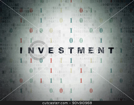 To use this stock image in your creative project, please select the size you need over to the right and click the "Add to Cart" button.
Your downloaded image will come with the Cutcaster watermark removed so don’t worry about the watermark you see on this page. Finance concept: Investment on Digital Paper background stock photo, Finance concept: Painted black text Investment on Digital Paper background with Binary Code by mkabakov