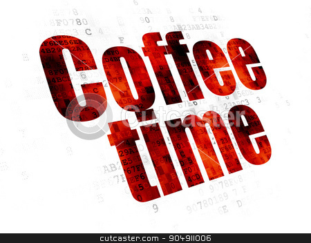 To use this stock image in your creative project, please select the size you need over to the right and click the "Add to Cart" button.
Your downloaded image will come with the Cutcaster watermark removed so don’t worry about the watermark you see on this page. Timeline concept: Coffee Time on Digital background stock photo, Timeline concept: Pixelated red text Coffee Time on Digital background by mkabakov