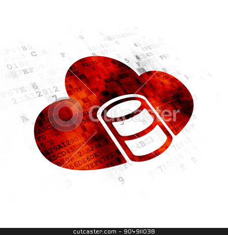 To use this stock image in your creative project, please select the size you need over to the right and click the "Add to Cart" button.
Your downloaded image will come with the Cutcaster watermark removed so don’t worry about the watermark you see on this page. Cloud computing concept: Database With Cloud on Digital background stock photo, Cloud computing concept: Pixelated red Database With Cloud icon on Digital background by mkabakov