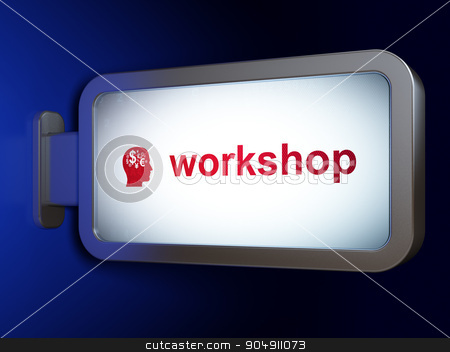 To use this stock image in your creative project, please select the size you need over to the right and click the "Add to Cart" button.
Your downloaded image will come with the Cutcaster watermark removed so don’t worry about the watermark you see on this page. Education concept: Workshop and Head With Finance Symbol on billboard background stock photo, Education concept: Workshop and Head With Finance Symbol on advertising billboard background, 3d render by mkabakov