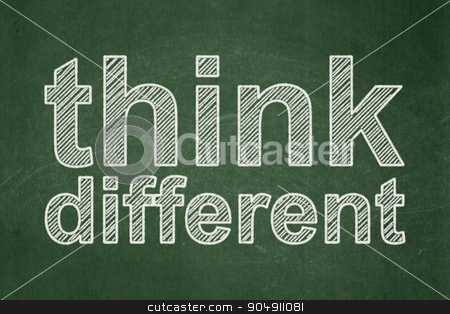To use this stock image in your creative project, please select the size you need over to the right and click the "Add to Cart" button.
Your downloaded image will come with the Cutcaster watermark removed so don’t worry about the watermark you see on this page. Education concept: Think Different on chalkboard background stock photo, Education concept: text Think Different on Green chalkboard background by mkabakov
