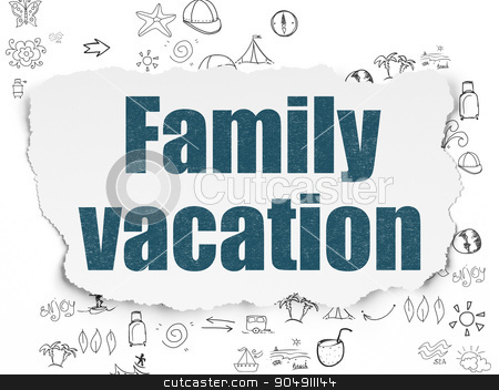 To use this stock image in your creative project, please select the size you need over to the right and click the "Add to Cart" button.
Your downloaded image will come with the Cutcaster watermark removed so don’t worry about the watermark you see on this page. Vacation concept: Family Vacation on Torn Paper background stock photo, Vacation concept: Painted blue text Family Vacation on Torn Paper background with Scheme Of Hand Drawn Vacation Icons by mkabakov
