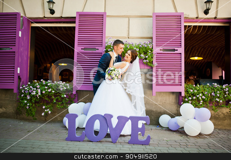 To use this stock image in your creative project, please select the size you need over to the right and click the "Add to Cart" button.
Your downloaded image will come with the Cutcaster watermark removed so don’t worry about the watermark you see on this page. Newlywed with decor violet word love background purple wooden wi stock photo, Newlywed with decor violet word love background purple wooden window by Andrii Shevchuk