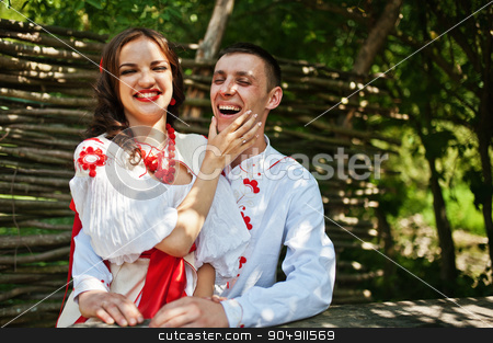 To use this stock image in your creative project, please select the size you need over to the right and click the "Add to Cart" button.
Your downloaded image will come with the Cutcaster watermark removed so don’t worry about the watermark you see on this page. Love story of loving couple in national Ukraine dress. stock photo, Love story of loving couple in national Ukraine dress. by Andrii Shevchuk