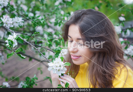 To use this stock image in your creative project, please select the size you need over to the right and click the "Add to Cart" button.
Your downloaded image will come with the Cutcaster watermark removed so don’t worry about the watermark you see on this page. beautiful woman near blossoming tree in spring stock photo, beautiful woman near blossoming tree in spring. by timonko