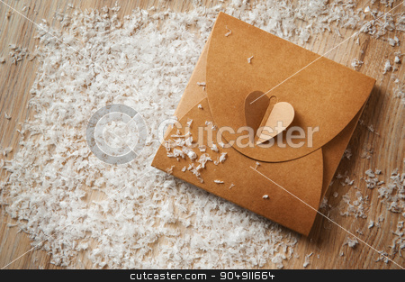 To use this stock image in your creative project, please select the size you need over to the right and click the "Add to Cart" button.
Your downloaded image will come with the Cutcaster watermark removed so don’t worry about the watermark you see on this page. Gift box wrapped in kraft paper with ribbon bow stock photo, Gift box wrapped in kraft paper with ribbon bow. by timonko