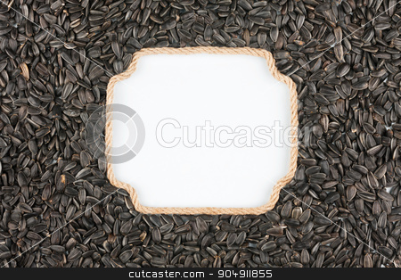 To use this stock image in your creative project, please select the size you need over to the right and click the "Add to Cart" button.
Your downloaded image will come with the Cutcaster watermark removed so don’t worry about the watermark you see on this page. Figured frame made of rope with sunflower seeds lying on a whi stock photo, Figured frame made of rope with sunflower seeds lying on a white background, with place for your text, graphics by alekleks
