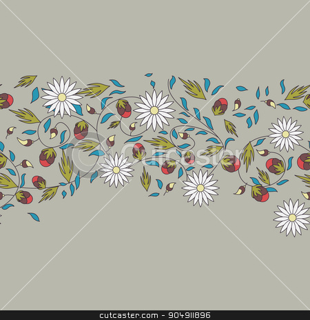 To use this stock image in your creative project, please select the size you need over to the right and click the "Add to Cart" button.
Your downloaded image will come with the Cutcaster watermark removed so don’t worry about the watermark you see on this page. sunflower flower seamless background stock vector clipart, sunflower flower seamless background by LittleCuckoo