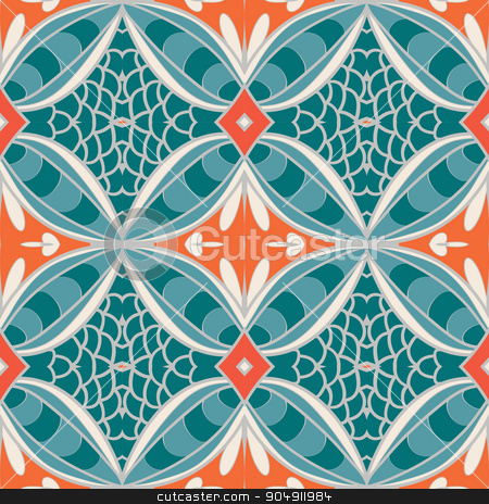 To use this stock image in your creative project, please select the size you need over to the right and click the "Add to Cart" button.
Your downloaded image will come with the Cutcaster watermark removed so don’t worry about the watermark you see on this page. Abstract ornament pattern. kaleidoscope effect. stock vector clipart, Abstract seamless ornament pattern. the kaleidoscope effect. Ethnic damask motif. Vintage style pattern. Vector illustration by LittleCuckoo