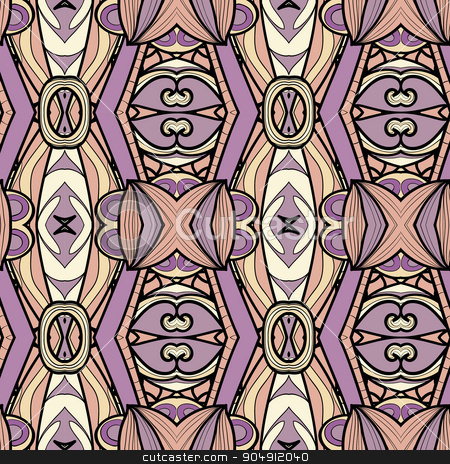 To use this stock image in your creative project, please select the size you need over to the right and click the "Add to Cart" button.
Your downloaded image will come with the Cutcaster watermark removed so don’t worry about the watermark you see on this page. Abstract ornament pattern. kaleidoscope effect. stock vector clipart, Abstract seamless ornament pattern. the kaleidoscope effect. Ethnic damask motif. Vintage style pattern. Vector illustration by LittleCuckoo