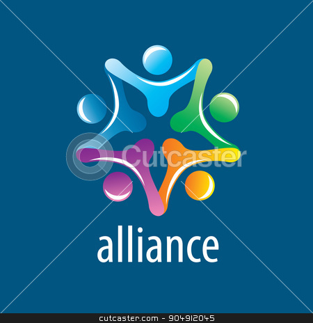 To use this stock image in your creative project, please select the size you need over to the right and click the "Add to Cart" button.
Your downloaded image will come with the Cutcaster watermark removed so don’t worry about the watermark you see on this page. Human Alliance logo stock vector clipart, Abstract vector logo union of people in the form of stars by Aleksey Butenkov