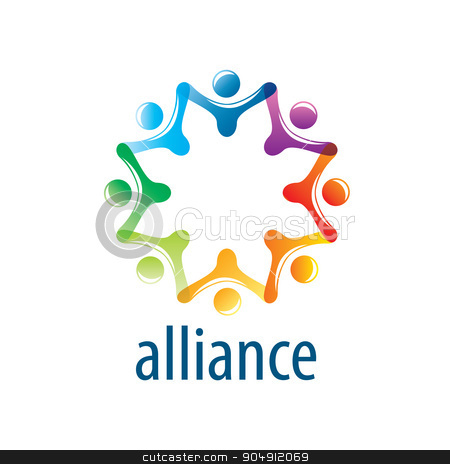 To use this stock image in your creative project, please select the size you need over to the right and click the "Add to Cart" button.
Your downloaded image will come with the Cutcaster watermark removed so don’t worry about the watermark you see on this page. Human Alliance logo stock vector clipart, Abstract vector logo union of people in the form of stars by Aleksey Butenkov