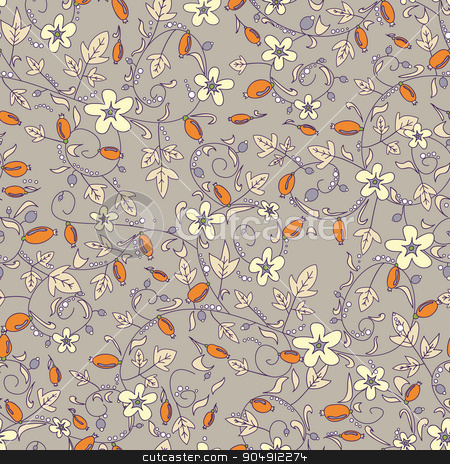 To use this stock image in your creative project, please select the size you need over to the right and click the "Add to Cart" button.
Your downloaded image will come with the Cutcaster watermark removed so don’t worry about the watermark you see on this page. barberry pattern. seamless floral texture with berries stock vector clipart, barberry pattern. seamless floral texture with berries by LittleCuckoo