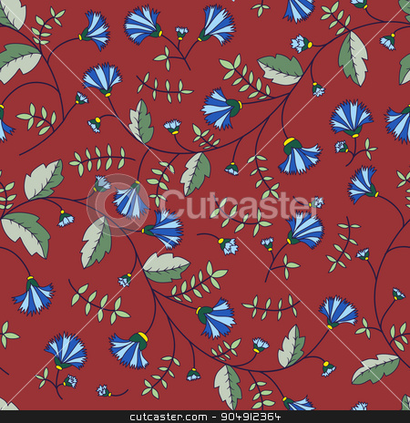 To use this stock image in your creative project, please select the size you need over to the right and click the "Add to Cart" button.
Your downloaded image will come with the Cutcaster watermark removed so don’t worry about the watermark you see on this page. Cornflower pattern. Vector seamless texture stock vector clipart, Cornflower pattern. Vector seamless texture by LittleCuckoo