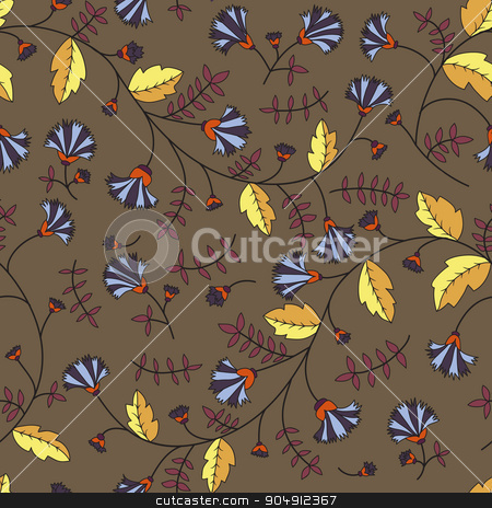 To use this stock image in your creative project, please select the size you need over to the right and click the "Add to Cart" button.
Your downloaded image will come with the Cutcaster watermark removed so don’t worry about the watermark you see on this page. Cornflower pattern. Vector seamless texture stock vector clipart, Cornflower pattern. Vector seamless texture by LittleCuckoo