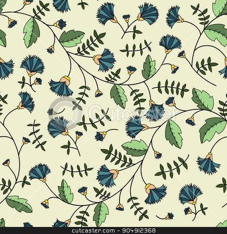 To use this stock image in your creative project, please select the size you need over to the right and click the "Add to Cart" button.
Your downloaded image will come with the Cutcaster watermark removed so don’t worry about the watermark you see on this page. Cornflower pattern. Vector seamless texture stock vector clipart, Cornflower pattern. Vector seamless texture by LittleCuckoo