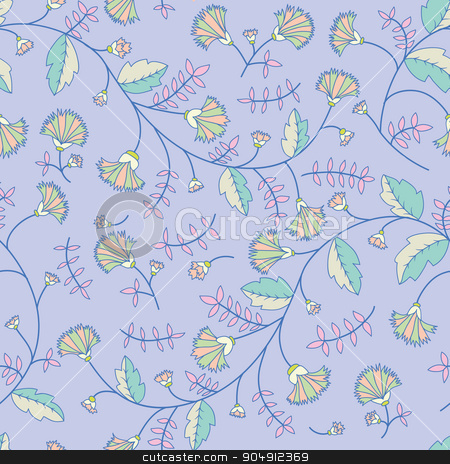 To use this stock image in your creative project, please select the size you need over to the right and click the "Add to Cart" button.
Your downloaded image will come with the Cutcaster watermark removed so don’t worry about the watermark you see on this page. Cornflower pattern. Vector seamless texture stock vector clipart, Cornflower pattern. Vector seamless texture by LittleCuckoo