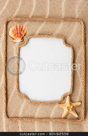 To use this stock image in your creative project, please select the size you need over to the right and click the "Add to Cart" button.
Your downloaded image will come with the Cutcaster watermark removed so don’t worry about the watermark you see on this page. Two beautiful frame made of rope and sea shells with a white bac stock photo, Two beautiful frame made of rope and sea shells with a white background, on the sand by alekleks