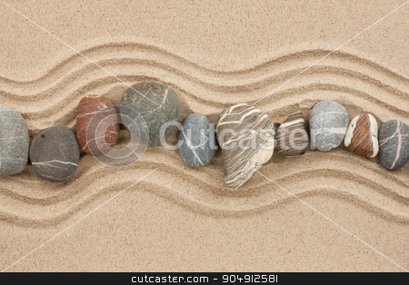 To use this stock image in your creative project, please select the size you need over to the right and click the "Add to Cart" button.
Your downloaded image will come with the Cutcaster watermark removed so don’t worry about the watermark you see on this page. Striped stones on the sand stock photo, Striped stones on the sand,can be used as background by alekleks