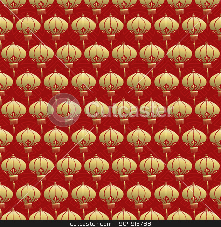 To use this stock image in your creative project, please select the size you need over to the right and click the "Add to Cart" button.
Your downloaded image will come with the Cutcaster watermark removed so don’t worry about the watermark you see on this page. Chinese seamless pattern red lantern lamp gold stock vector clipart, Traditional chinese lamp seamless pattern, celebration lantern background in gold and red colors. EPS10 vector. by Cienpies Design