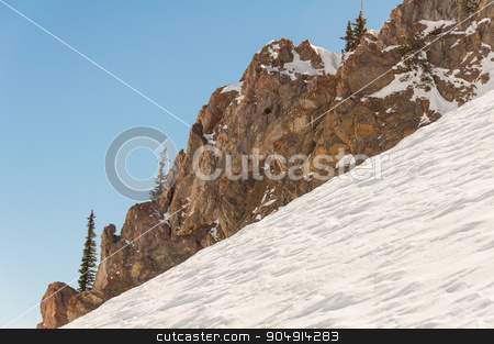 To use this stock image in your creative project, please select the size you need over to the right and click the "Add to Cart" button.
Your downloaded image will come with the Cutcaster watermark removed so don’t worry about the watermark you see on this page. Snowbird 9 stock photo, Steep incline coated with thick layers of Ice by Daniel Stewart