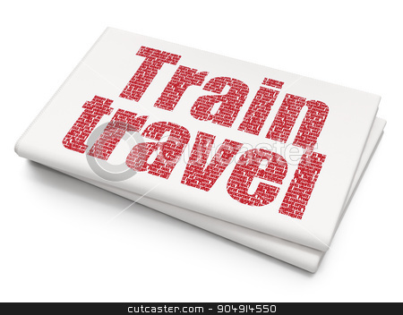 To use this stock image in your creative project, please select the size you need over to the right and click the "Add to Cart" button.
Your downloaded image will come with the Cutcaster watermark removed so don’t worry about the watermark you see on this page. Vacation concept: Train Travel on Blank Newspaper background stock photo, Vacation concept: Pixelated red text Train Travel on Blank Newspaper background by mkabakov