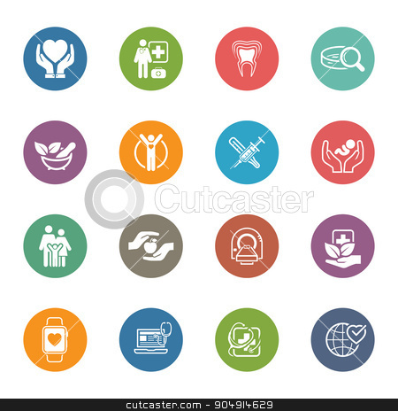 To use this stock image in your creative project, please select the size you need over to the right and click the "Add to Cart" button.
Your downloaded image will come with the Cutcaster watermark removed so don’t worry about the watermark you see on this page. Medical and Health Care Icons Set. Flat Design. stock vector clipart, Medical and Health Care Icons Set. Flat Design. Isolated Illustration. by Vadym Nechyporenko