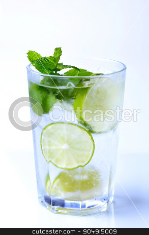 To use this stock image in your creative project, please select the size you need over to the right and click the "Add to Cart" button.
Your downloaded image will come with the Cutcaster watermark removed so don’t worry about the watermark you see on this page. Iced drink stock photo, Glass of iced drink with lime and mint by Digifoodstock