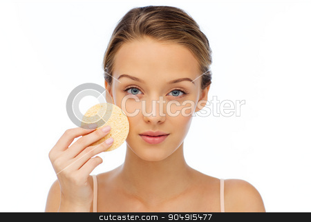 To use this stock image in your creative project, please select the size you need over to the right and click the "Add to Cart" button.
Your downloaded image will come with the Cutcaster watermark removed so don’t worry about the watermark you see on this page. young woman cleaning face with exfoliating sponge stock photo, beauty, people and skincare concept - young woman cleaning face with exfoliating sponge by Syda Productions