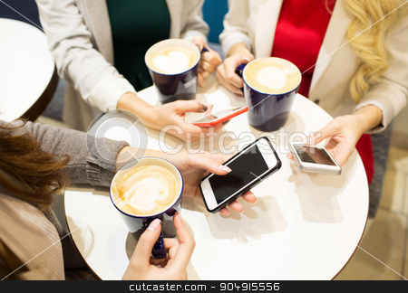 To use this stock image in your creative project, please select the size you need over to the right and click the "Add to Cart" button.
Your downloaded image will come with the Cutcaster watermark removed so don’t worry about the watermark you see on this page. close up of hands with coffee cups and smartphones stock photo, drinks, communication, leisure, technology and people concept - close up of hands with coffee cups and smartphones by Syda Productions