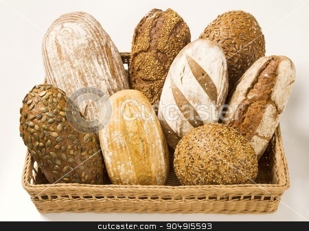 To use this stock image in your creative project, please select the size you need over to the right and click the "Add to Cart" button.
Your downloaded image will come with the Cutcaster watermark removed so don’t worry about the watermark you see on this page. Assorted bread in a basket stock photo, Assorted loaves of bread in a basket by Digifoodstock