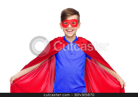 To use this stock image in your creative project, please select the size you need over to the right and click the "Add to Cart" button.
Your downloaded image will come with the Cutcaster watermark removed so don’t worry about the watermark you see on this page. boy in red super hero cape and mask stock photo, carnival, childhood, power, gesture and people concept - happy boy in red super hero cape and mask by Syda Productions